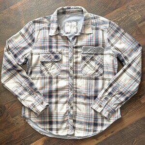 Abercrombie & Fitch Women's Vintage-Style Plaid Flannel Button-Down - Size M